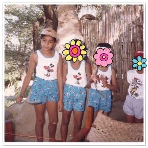 At Lake Baringo with our patching outfits.. oh and my brother!