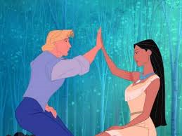 John Smith and Pocahontas in the Disney film