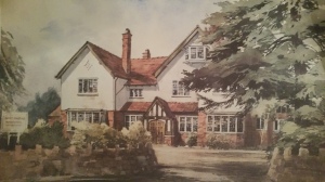 This is Alice House. I went up to the attic to find this painting... a treasured memory of my wonderful time there!